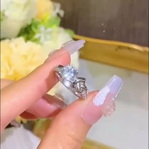 Swarovski Eternal Swan Ring Artificial Diamonds for Women
