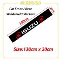 【ZAKA ZAKA】 JD Car Windscreen Windshield Sticker BLACK Decorative For ISUZU D-Max MU-X Dmax MuX Accessories. 