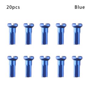 CRUSHES 10/20/50pcs Mountain Bike Bike Alloy Anodized Bicycle Wheel Accessories Cycling Spokes Nipples Wheel Spoke Nipples Multicolor