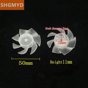 [COD] SHGMYD 1 Pc 7 Blades Plastic Fan Blade Outside Diameter 35mm 42mm 50mm 65mm Plastic Cooling Fan Blade For Hair Dryer