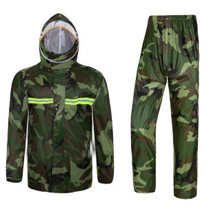 Raincoat Rain Pants Set for men women Split Body Anti-storm Takeaway Riding Single Thickened Motorcycle Rain Cape