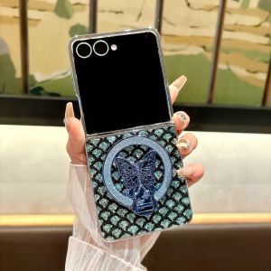 Glitter Case Compatible with for Samsung Galaxy Z Flip 7 with Ring KickstandBling Diamond Make-up Mirror Sparkly Light Slim Shockproof for Galaxy Z Flip 7 for Women