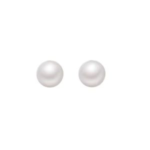 14mm Shine Pearl Stud Earrings • Stainless Steel Titanium Hypoallergenic Earring 1 Pair ER305