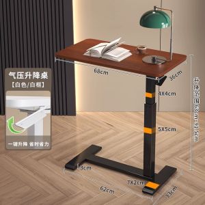 Overbed Movable Laptop Table Foldable Computer Table Bed Table For Laptop Movable Table Metal Material 电脑桌