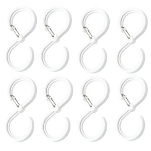 [อบอุ่น Homie] ตะขอแขวนรูปตัว S สำหรับที่แขวนอุปกรณ์ห้องครัวราวตะขอแขวนราวตะขอแขวนไม้แขวนผูกเสื้อคลุมหมวกตะขอแขวนของที่แขวนเก็บของ1/4/8ชิ้น