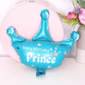 Balon Foil Mini Crown / Mahkota Prince / Princess Balon Foil Tema Mahkota Mini Dekorasi Ulang Tahun