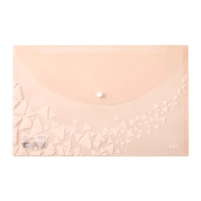 Deli Transparent Button Type Envelope FC (Long) F713
