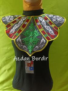 Renda Bordir Motif Penutup/Hiasan Dada Khas Gayo Aceh