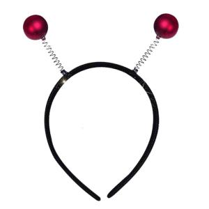 ที่คาดผมลูกบอลสปริงยืดหยุ่นสำหรับผู้หญิงและเด็กผู้หญิงยางรัดผมแบบไม่ลื่นสบายใช้ประจำวันและเครื่องประดับผมคริสต์มาส