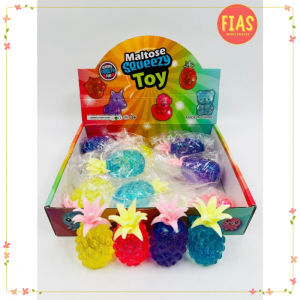 12 Pieces Needoh Pineapple Medium Squishy Toy A1418-30 / Wholesale Paninda