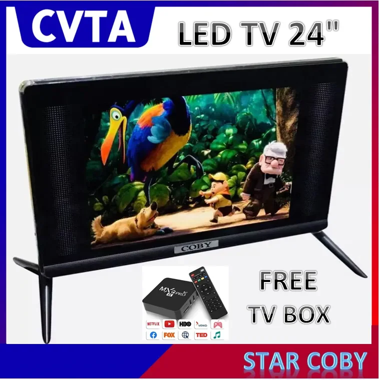 24” LED TV STAR COBY (screen 24 inches) With Free Smart TV BOX for  YouTube,Netflix,Chrome, etc. | Lazada PH