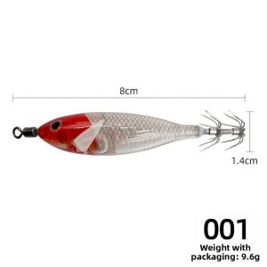 1SONGYUI 5.7g Weight Wood Shrimp Lure 2pcs Set Simulated Texture Fake Shrimp Bait Versatile Luminous Coating Simulated Shrimp Bait Sea Fishing