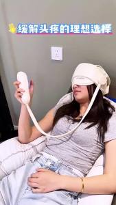 Head Massager Air Pressure Electric Head Eye Massage Graphene Heating Eye Hot Compress for Relax Improve Sleep Stress Relief.