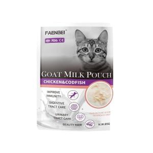 FANBEI 85g Cat Wet Food Goat Milk Wet Food Chicken Rabbit Cod Fish Kitten Food Palatable Cat Treats Cat Snacks