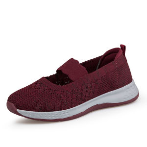 FOKU Sepatu Wanita Santai Sepatu Slip On Wanita Terbaru Sepatu Sneakers Wanita