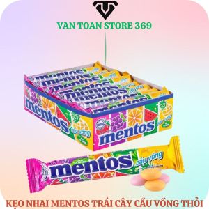 Kẹo nhai MENTOS trái cây cầu vòng thỏi 29.7g