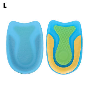 1 cặp silicon mềm Lớp lót giày bằng gel cho kích thích gót chân đau Đệm mát xa chân hình chữ U nửa gót đế tăng chiều cao Miếng lót giày
