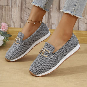 2025 New Casual WomenS Shoes For Spring Solid Color Round-Toe Low-Top Soft Sole Work Shoes Loafers