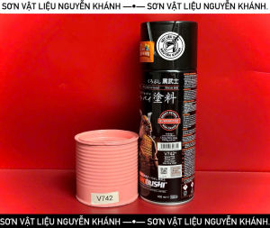 [V742] Sơn Xịt Samurai Màu Hồng Vespa – Sơn Xe Máy & Ô Tô Hiệu Ứng Bóng Mịn Bám Dính Cao – 400ml