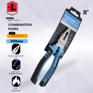 Sicher by L26 8" 200mm Polish And Anti-Rust Plier Oil Combination Pliers