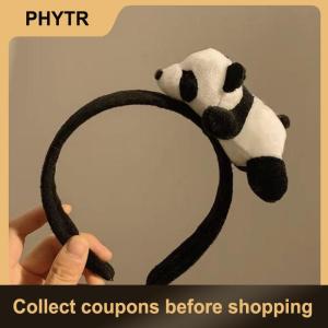 【PHYTR】 Cute Cartoon Panda Plush Headband For Womens Face Washing Amusement Park Funny And Creative Headband For Zoo Hair Accessories