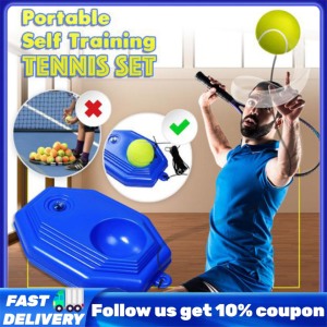 【Apex】Solo Tennis Trainer Training Practice Rebound Balls Back Base Tool With Ball Set Self-study Baseboard Player Aids Tool