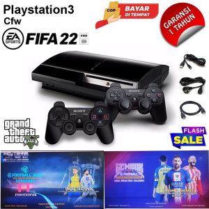 SmileGameoishop PLAYSTATION 3 FAT cfw HDD 250GB versi terbaru 4.88  paket  lengkap