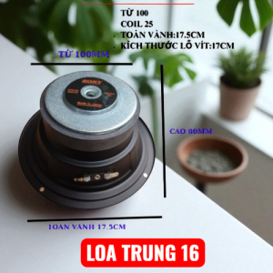Loa trung-mid 16cm S/O/N/Y gân tẩm dầu từ 100 côn 25mm công suất 150W giá 1 chiếc
