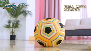 Oldlaiben Kids Soccer Ball Game Sticky Wall Fabric Soft Velcro Indoor Outdoor Mainan Kanak Kanak Gift