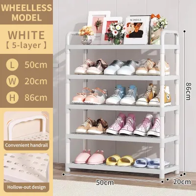 2/3/4/5 Layer Shoe Rack Assembly Storage Space Saving Narrow Storage Organizer Student Dormitory Cabinet