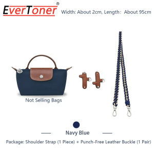 EverToner Bag Woven Shoulder Strap For Longchamp Mini Bag Modified Strap Rope Free Punching 95cm Crossbody Shoulder Strap Accessories