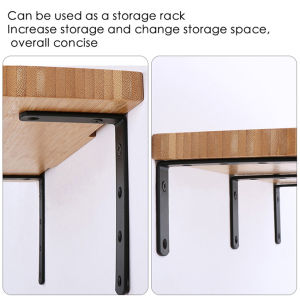 【Local Warehouse】4 Pcs Metal Shelf Bracket L Shape Thickened Corner Brace Shelf Right Angle for Commodity Furniture Fitting L-Shaped-Bracket