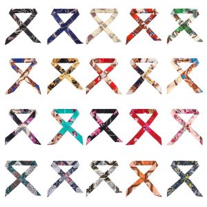 Women Girls Wrist/Waistband Decoration Accessories Decor Ribbon Scarf Neck Scarf Handbag Handle Ribbon Small Silk Scarf h260729