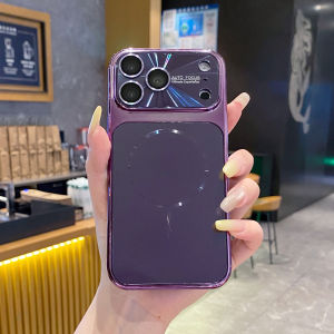Aurora Laser Camera Protect Magnetic Case For iPhone 17 16 15 14 13 Pro Max For Magsafe Wireless Charging Glossy Plating Cover