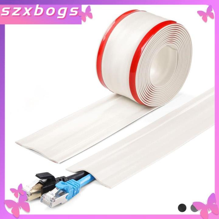 SZXBOGS PVC Floor Cable Cover 1m Self Adhesive Ethernet Cable Hider ...