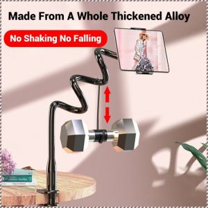 Cell Phone Holder All Ages Non-slip Silicone Mat Bracket Holder Easy to Operate Thickened Alloy Support