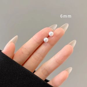 Anting Hijab Fashion Korean Style 1 Pasang Simple Earring Alloy Jewelry Anting Tusuk Tindik Piercing Hoop Earrings
