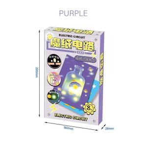 Magic Paper Circuit Childrens Fun Electronic Greeting Card DIY Educational Light-Up Circuit Scienc