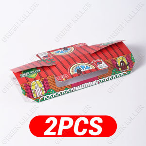 5Pcs/Set Japanese Roach Killer Cockroach Pitfall House Bugs Box Trap with Super Sticky Glue and Natural Bait GREEN KILLER Non-Toxic Safe ECO-Friendly Cockroach Repellent for Living Room/Kitchen/Bedroom Catcher Tools Cockroach Sticky Trap