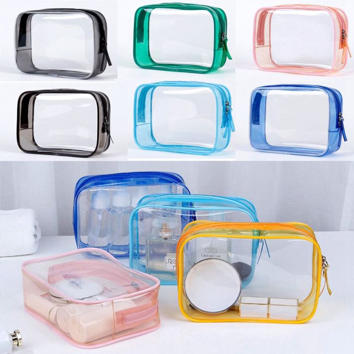 CHOCOL Transparent Storage Make Up Pouch Beauty Case Travel Organizer PVC  Bags Beautician Cosmetic Holder Clear Makeup Cases