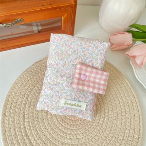 FDGFGG Multipurpose Floral Patterns Notebook Fabric Detachable Diary Bow Print Diary Book Lovely Stain Resistant Diary Protective Cover Student