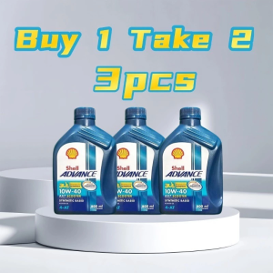 (BUY 1 TAKE 2) Shell Advance AX7 10W-40 Scooter Oil PREMIUM MOTOR OIL fully synthetic motor oil Motorcycle Oil DIESEL ENGINE OIL 800ML