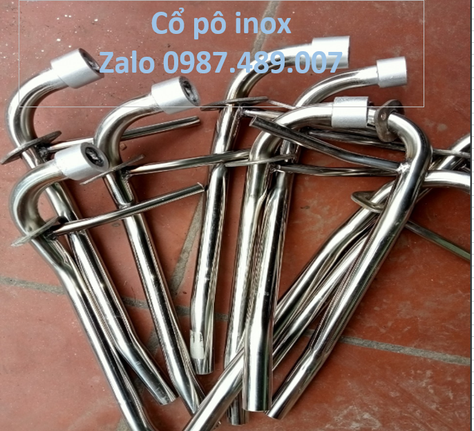 Cổ pô inox Jipitor, Sirius Fi, Inox 304, dày 1.5mm, phi 22 | Lazada.vn