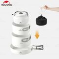 Naturehike Ceramic Non-Stick Cookware Kit Storage Outdoor Camping equipment Kettle Frying Pan Pot Portable Picnic Tablewar Set. 