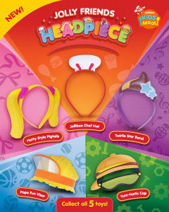Jollibee Jolly Friends Headpiece Complete Set
