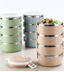 Cặp lồng lúa mạch 4 tầng - Little Lala Shop