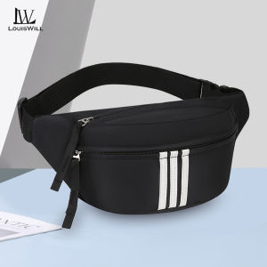 LouisWill Mens Chest Bag Waist Bag Outdoor Messenger Bag Waterproof Sports Bag Travel Shoulder Bag Large Capacity Casual Bag Fitness Bag Leisure Street Bag