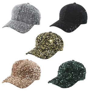 Rhinestones Trimmed Baseball Hat Travel Sun Protecting Hat Festival Hat for Streetwear and Casual Outings