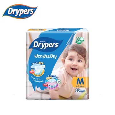 DRYPERS Weeweedry Tape [ NB80 - S80 - M60 - L58 - XL50 - XXL40 ] Ready Stock