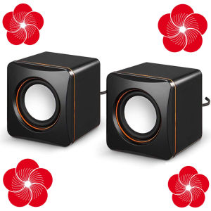 USB 2.0 Mini Portable Speakers Computer SoundBox with 3.5mm Stereo Jack and USB Sound Bytes